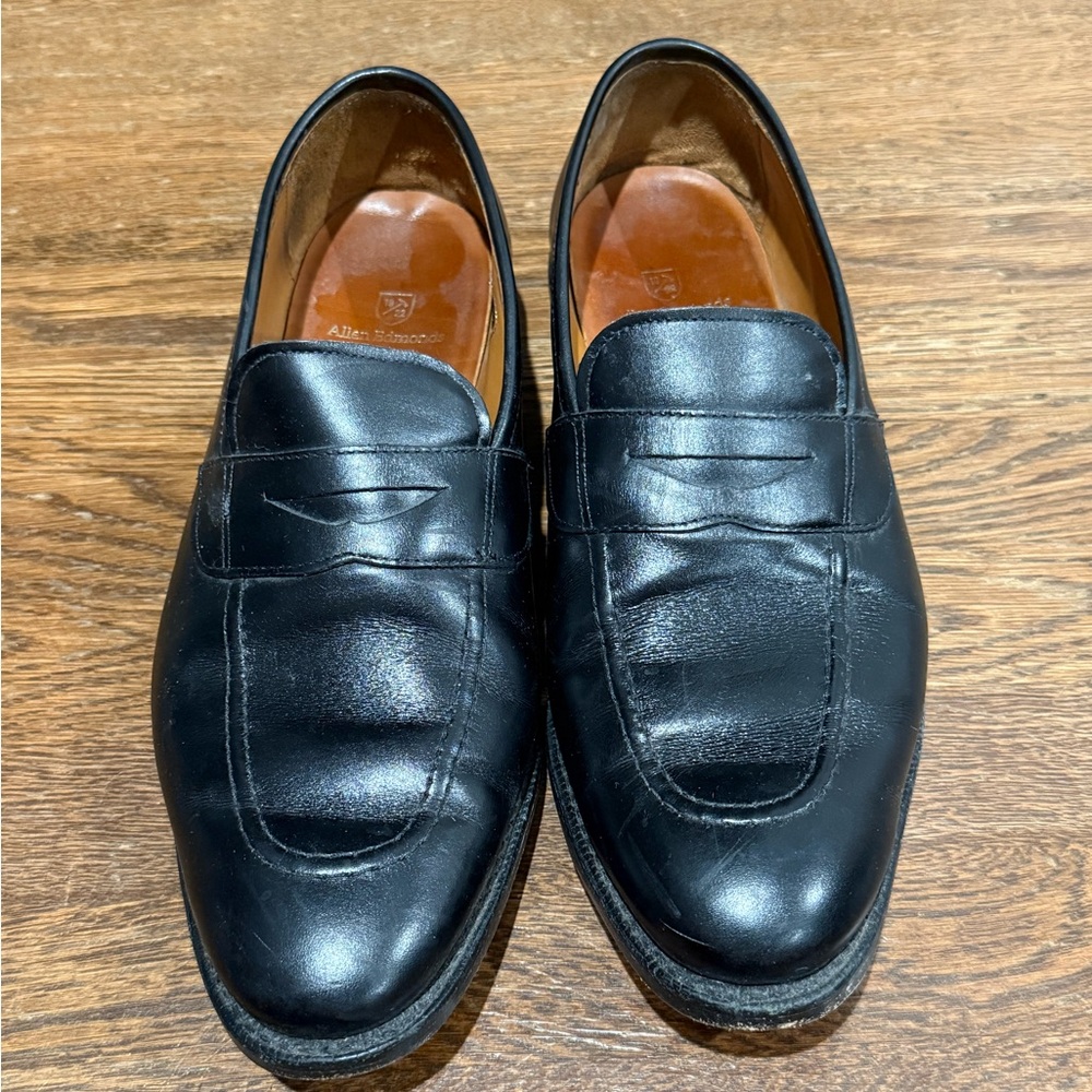 Allen Edmonds Black Penny Loafers Sleek Slip-Ons